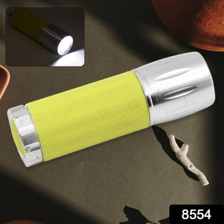 Portable Mini Torch  Flashlight 9 Led Powerful High Lumens Pen Light Easy To Carry Portable Pocket Compact Torch For Emergency 3 Battery Operated (Battery Not Included  1 Pc)