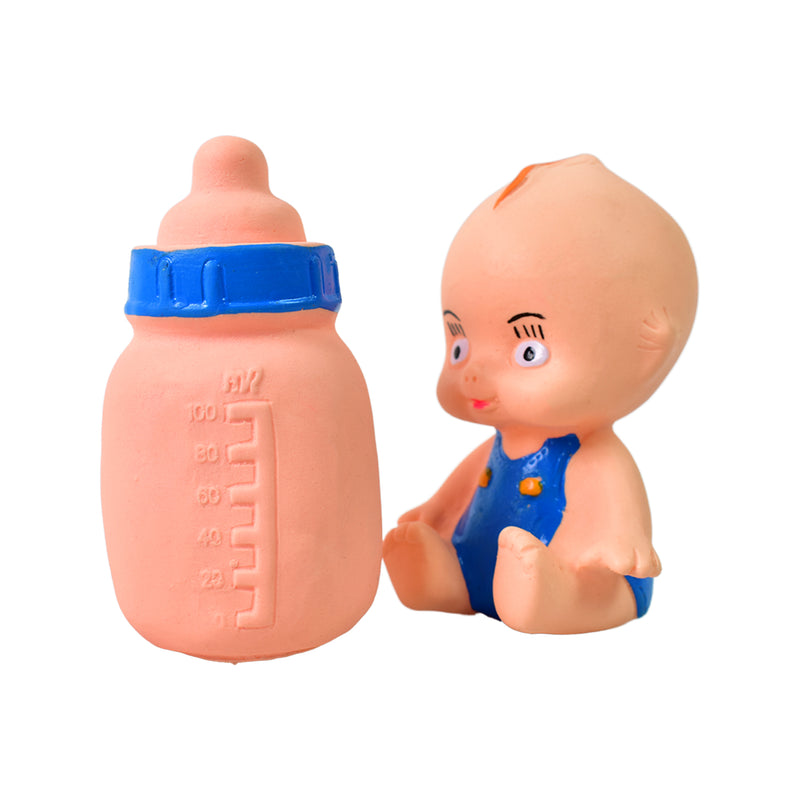 Baby And Bottle Squeeze Chu Chu Fun Toy (2 Pcs)