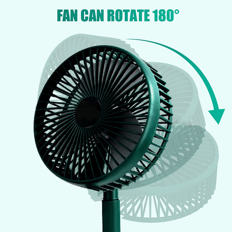 4642 Telescopic Electric Desktop Fan Height Adjustable Foldable  Portable For Travelcarry  Silent Table Top Personal Fan For Bedside Office Table (Battery Not Include)