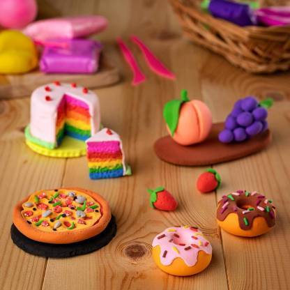 1918 Non-toxic Creative 50 Dough Clay Mould 5 Different Colors (Pack Of 6 Pcs)