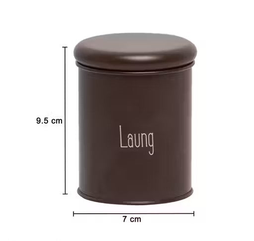 8-Piece Spice Jar Set,Mild Steel with BPA-Free Lids