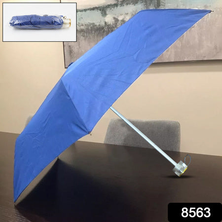 8563 3-fold Umbrella Summer Sun And Rain Protectionfoldable Cute Umbrella Uv Protection Rain Sun Umbrella  Travel Accessories  Umbrella For Children Girls And Boys (1 Pc)