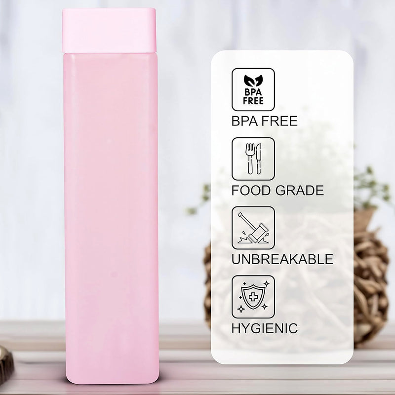 12981 Large Capacity Plastic Water Bottle  Office Bottle  Gym Bottle  Home  Kitchen  Leakproof And Bpa Free Drinks Bottle  Square Water Drink Juice Bottle Wide-mouth Bpa Free Leak-free Lightweight (1 Pc  Mix Color  1000 Ml Approx)