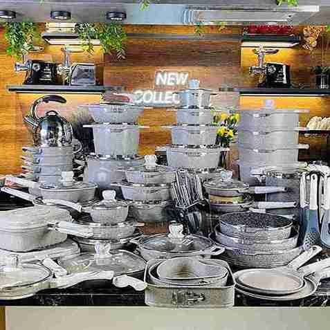 Complete Kitchen Set with Cookers, Pans, and Fry Pans