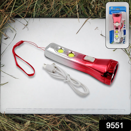 Multi Functional 3 Led Torchlight  Flashlight (1 Pc)