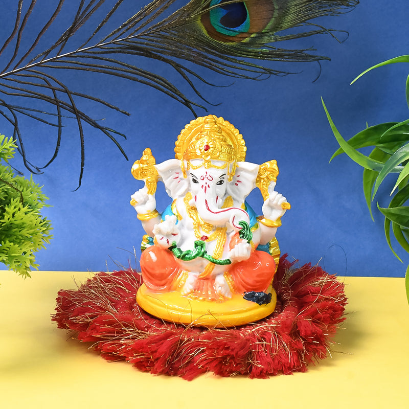 Lord Ganesha Idol  Ganpati Statue  Ganpatii Bappa Showpiece For Gifts (1 Pc)