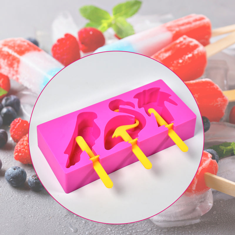 7168 Fancy Ice Candy Mould Maker Food Grade Homemade Reusable Ice Popsicle Makers Frozen Ice Cream Mould Sticks Kulfi Candy Ice Mold For Children  Adults