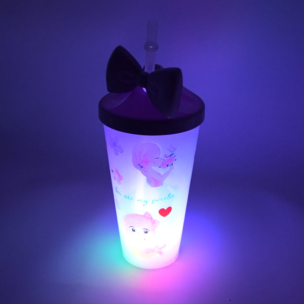 0290 Led Light Unicorn Water Bottletumbler Mug With Straw  Lid For Kids Glitter Sipper With Toy Drinking Cups For Boys And Girls Schooltuitiongym Picnic Kids And Adults Birthday Return Gifts