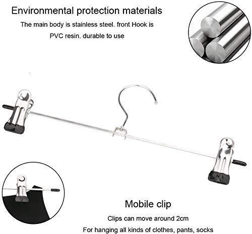 7202 Hangers With 2-adjustable Anti-rust Clips (Pack Of 12)