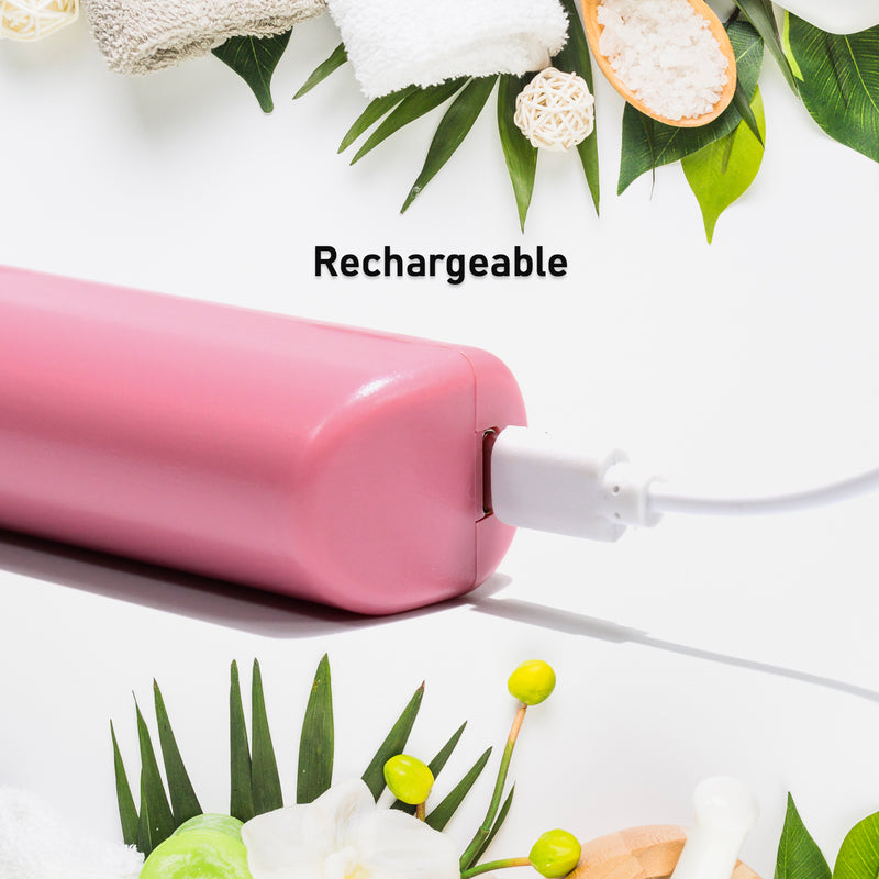 13072 Rechargeable Mini Hair Straightener Travel Portable Usb Charging Cordless Hair Straightener Bursh Three Temperature Adjustments Flat Iron Comb (1 Pc)