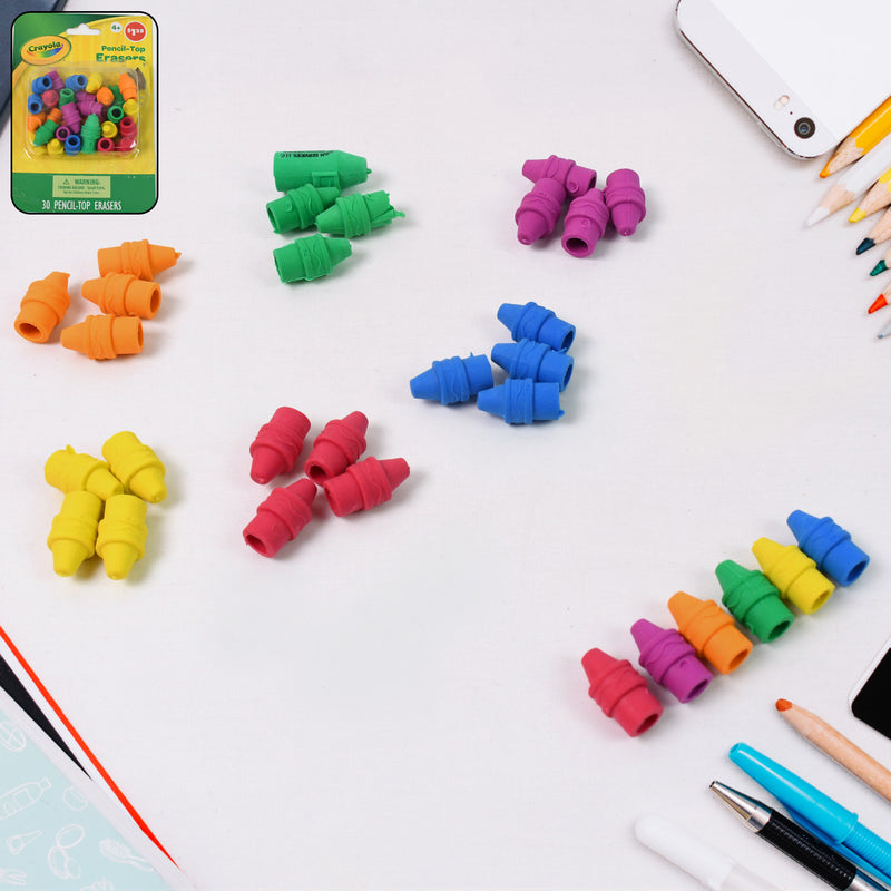 Pencil Top Eraser Rubber Erasers (1 Pc  Mix Color)