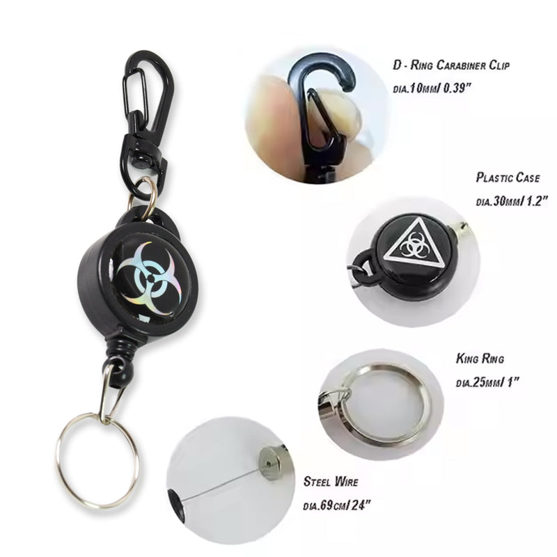 Safety Anti-lost Retractable Key Chain (1 Pc  Small)