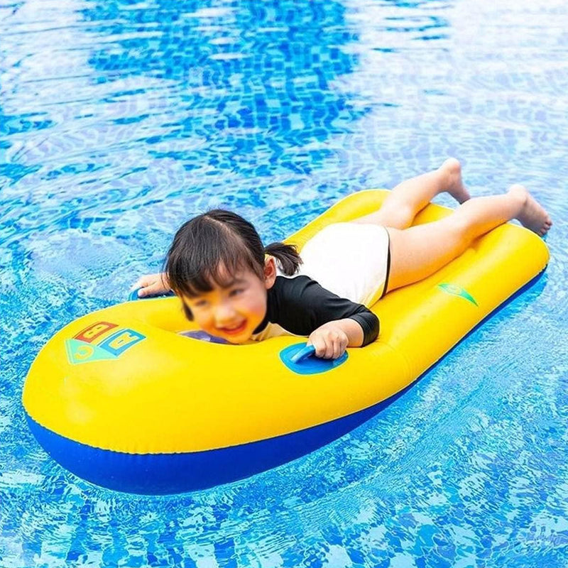 8029 Inflatable Surfboard For Kids Inflatable Bodyboard For Children With Handles Portable Surfboard For Children Outdoor Pool Beach Floating Mat Pad Water Fun