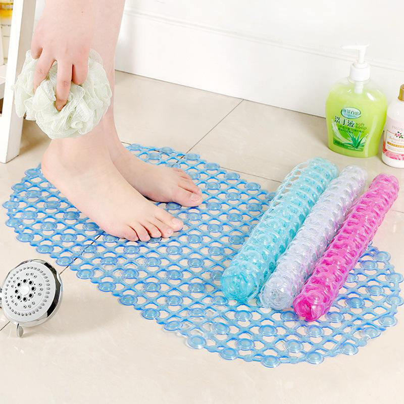 4933 Nonslip Soft Rubber Bath Mat For Bathtub And Shower Anti Slip Bacterial Anti Bacterial Machine Washable Pvc Bath Mat