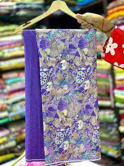 Flower Printed Saree