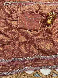 the luxurious and glamorous trending hand work saree