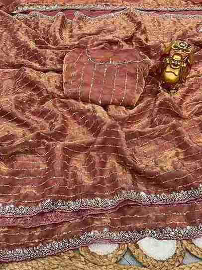 the luxurious and glamorous trending hand work saree