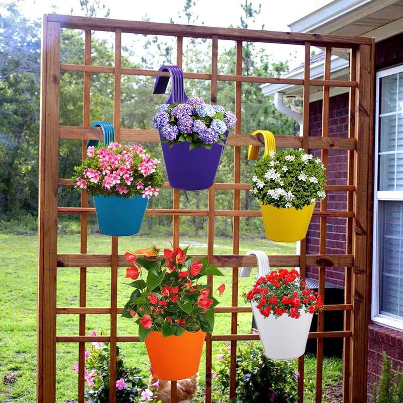 3850 Plastic Hanging Planter Pot Multicolour