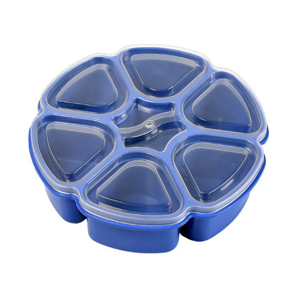 7185 Unique Design Multipurpose Masala  Spice Box Container Spice Box For Kitchen  Masala Container  ( Plastic 7 Section )