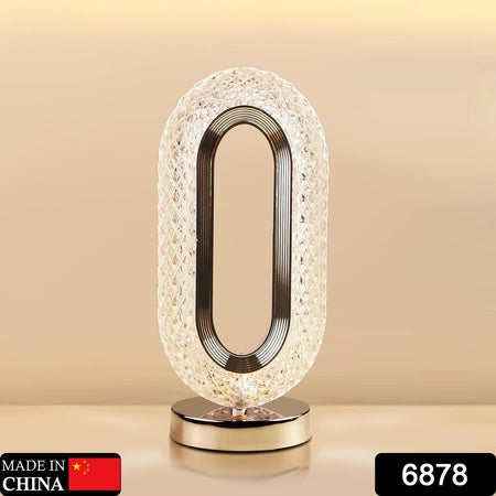 6878 Touch Control Crystal Table Desk Lamp 3-way Dimmable Light Usb Rechargeable Crystal Diamond Table Lamp Exquisite Night Stand Light Lamp Beside Lamp For Bedroom Living Room Decorative Desk Lamp