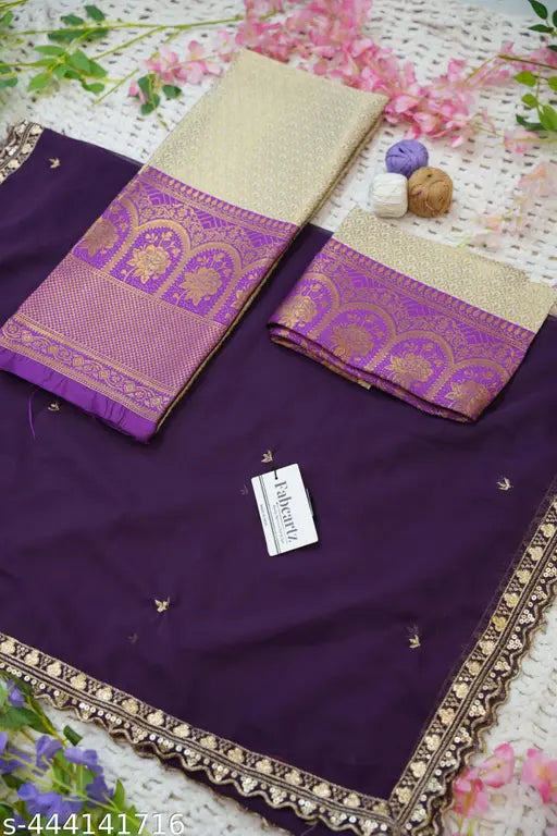 Beautiful Embroidery work Unstitched Half Saree with Woven Design & Rangoli Embroidery Dupatta For Women