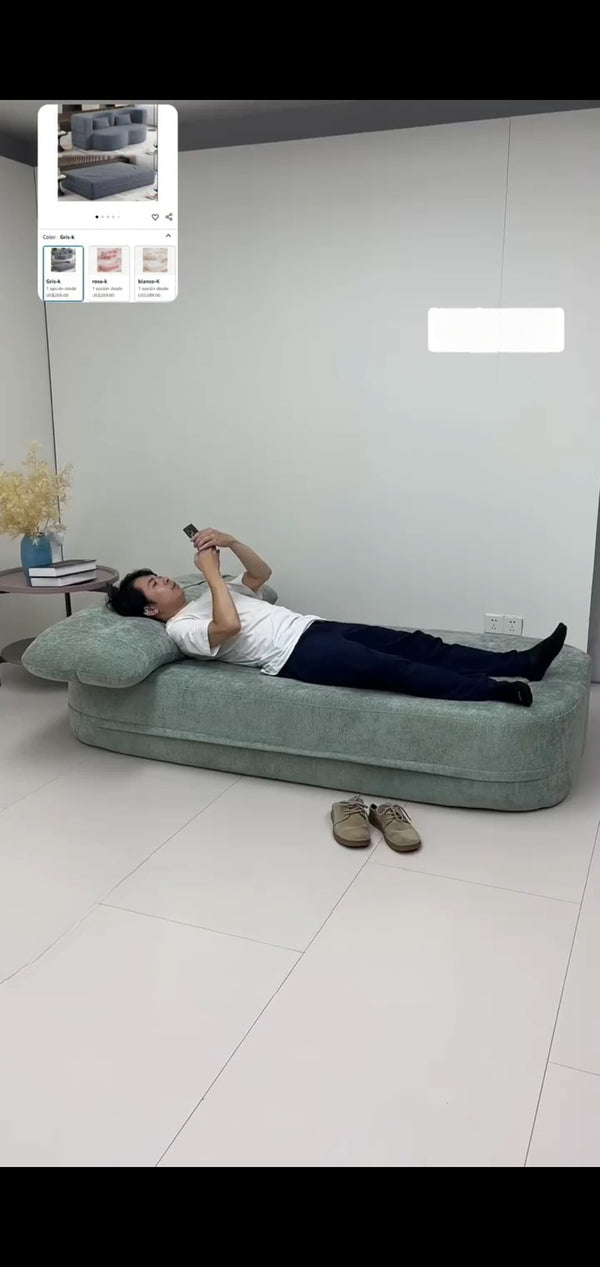 Folding Sofa Bed, 2-in-1 Convertible Sleeper Chair with Fixed Armrests, Foldable Mattress Futon with Pillow for Living Room, Bedroom, Apartment, Office, Twin, Beige