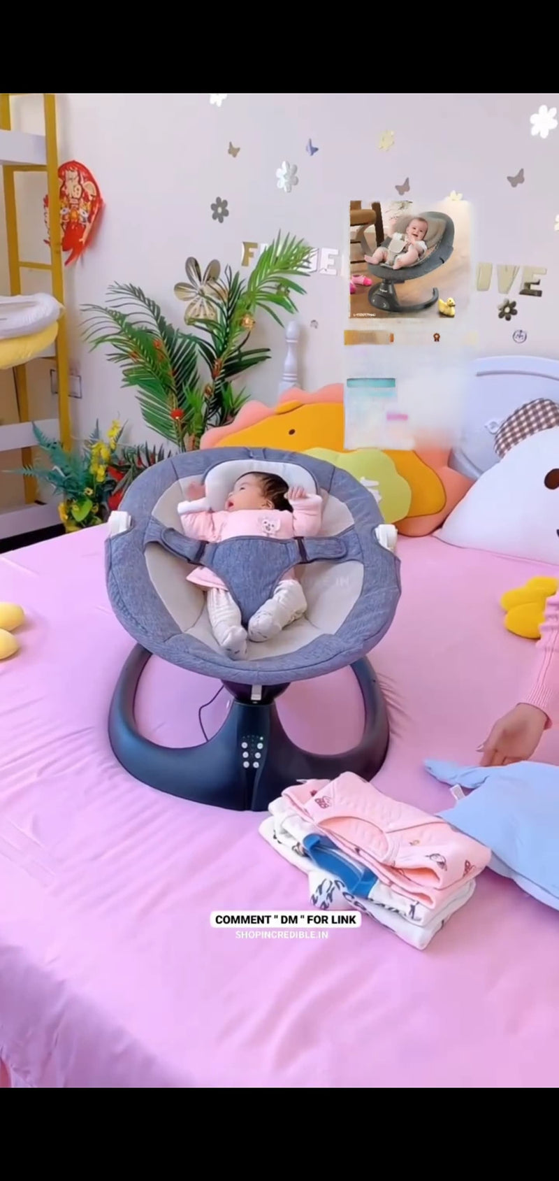 Mama Luv Mee 10-in-1 Baby Carry Cot – Rocker, Bouncer, Swing with Adjustable Handle