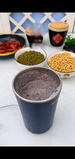 Protable Electric Coffee Grinder for Grinding Dry Herbs, Coffee, Stainless Steel Herbs Spices Nuts Grain Coffee Grinder for Home