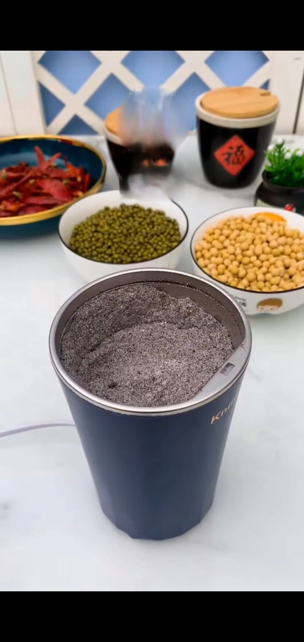 Protable Electric Coffee Grinder for Grinding Dry Herbs, Coffee, Stainless Steel Herbs Spices Nuts Grain Coffee Grinder for Home