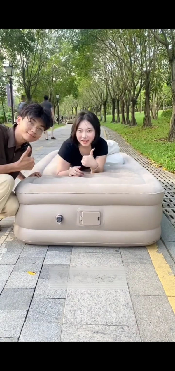Air Mattress Glorial Star with Built in Pump, Blow up Mattresses, Infallibles Airbed for Guests & Home, Ideal For Home Use and Outdoor Camping (G-5)