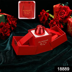 Christmas Gifts For Women Rose Ring Box Jewellery Box Eternal Rose Necklaces Box Wedding Valentines Day