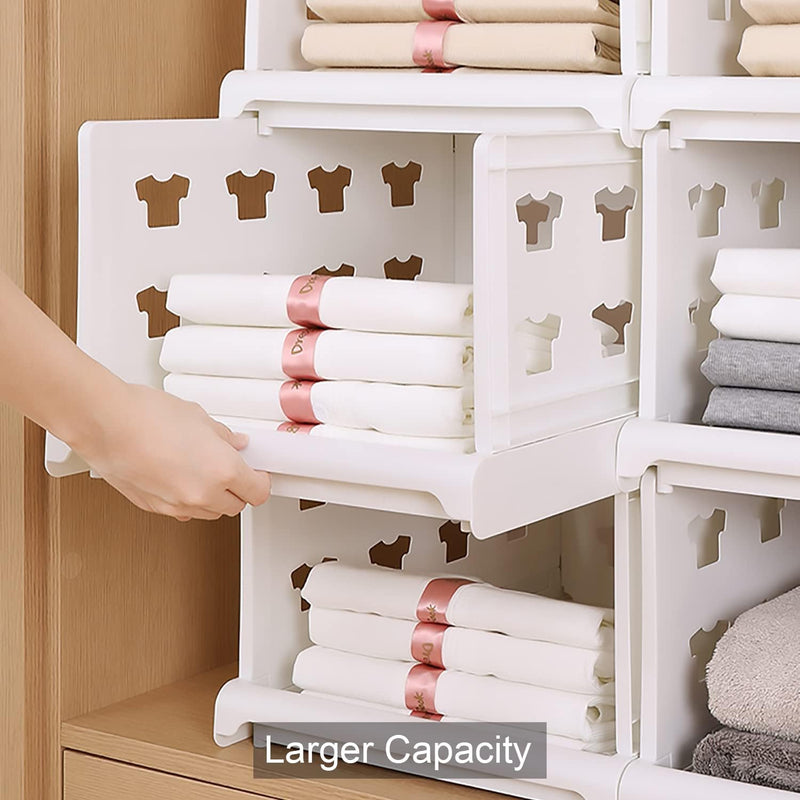 7886 3 Layer Stackable Multifunctional Storagefor Clothes Foldable Drawer Shelf Basket Utility Cart Rack Storage Organizer Cart For Kitchen Pantry Closet Bedroom Bathroom Laundry(3 Layer 1 Pc)