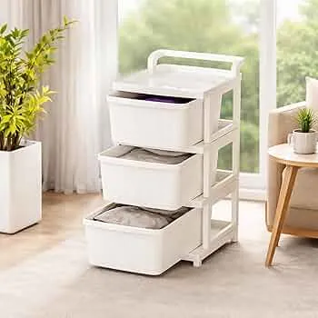 3-Tier Rolling Storage Cart