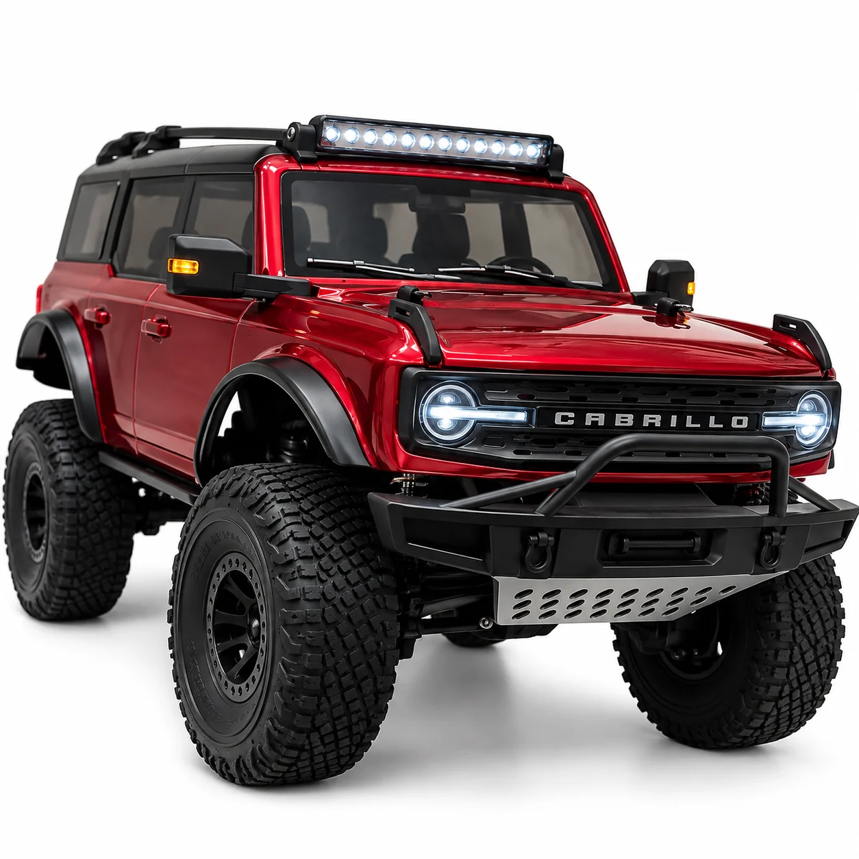 Red Off-Road RC Jeep with Rugged Tyres & Remote Control