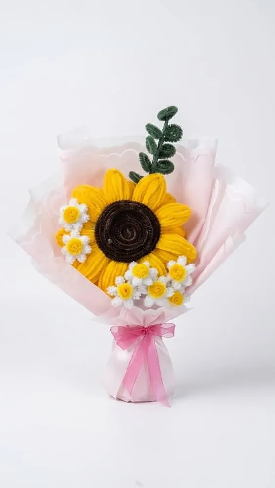 Sunflower Knitted Bouquet