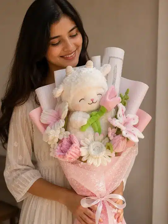 Cute Plush Flower Bouquet