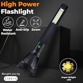 Rechargeable High Power LED Flashlight