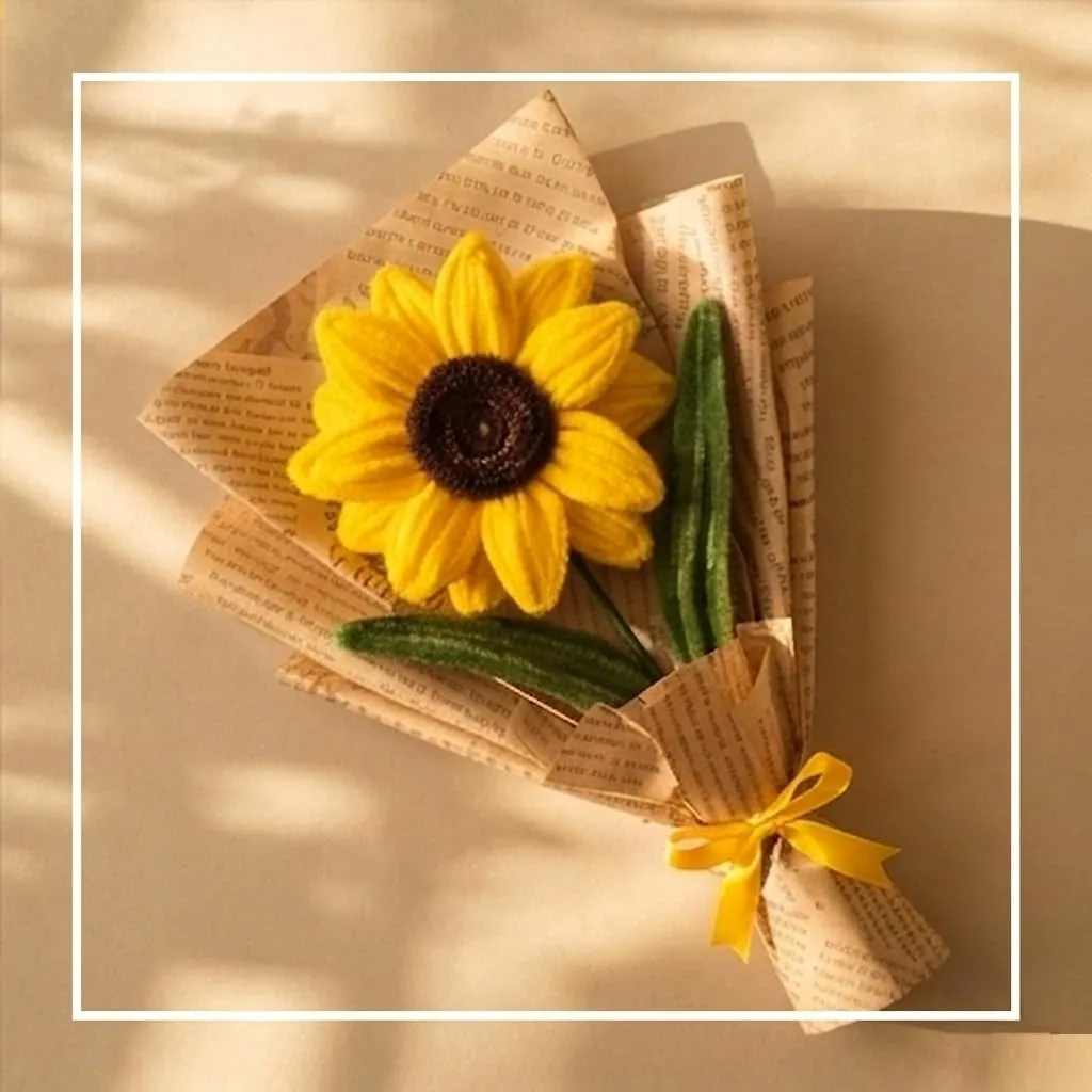 Sunflower Knitted Bouquet