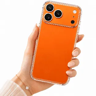 Crystal Clear Orange Transparent Phone Case